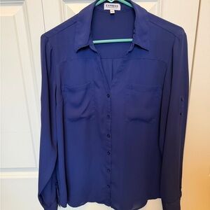 Express Women's Blue Portofino Shirt
